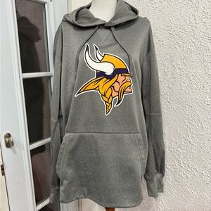 Nike Gray Dri-FIT Vikings Hoodie